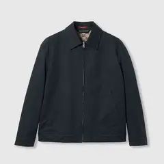 구찌 웹 코튼 트윌 자켓 네이비 784180 ZAQP3 4440