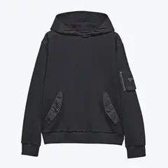 프라다 리나일론 후디 Cotton-Fleece and Re-Nylon Hoodie 000000000007740010