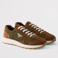 프라다 Re-Nylon and Suede Prax 2.0 Sneakers 2EE436