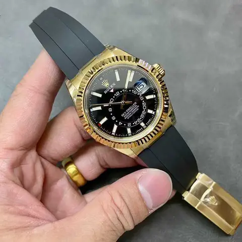 롤렉스 롤렉스 스카이드웰러 42mm 326238 Bright Black Oysterflex 워치 명품 - 명품하우스