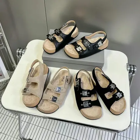 발렌시아가 발렌시아가 2025 scholl 플랫 글레디에이터 샌들 명품 - 명품하우스