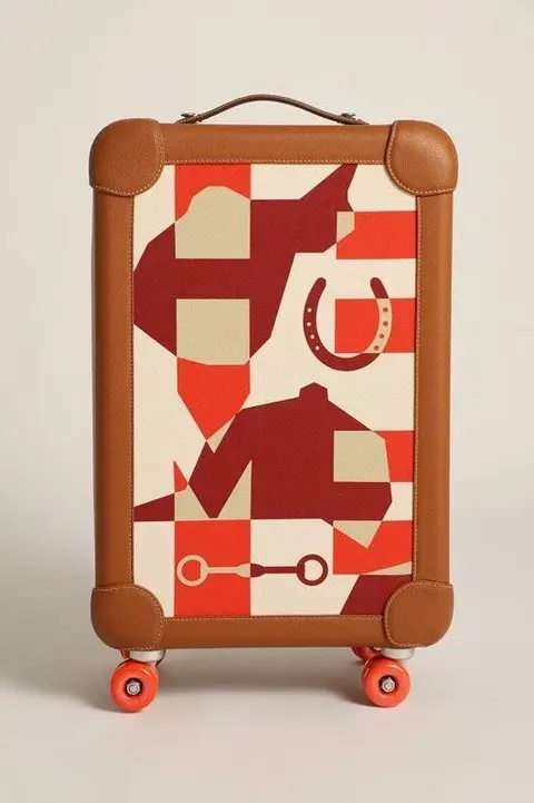 에르메스 에르메스 2025 R.M.S Cabin Suitcase 레터링 브라운 컬러 기내용 캐리어 여행가방 명품 - 명품하우스
