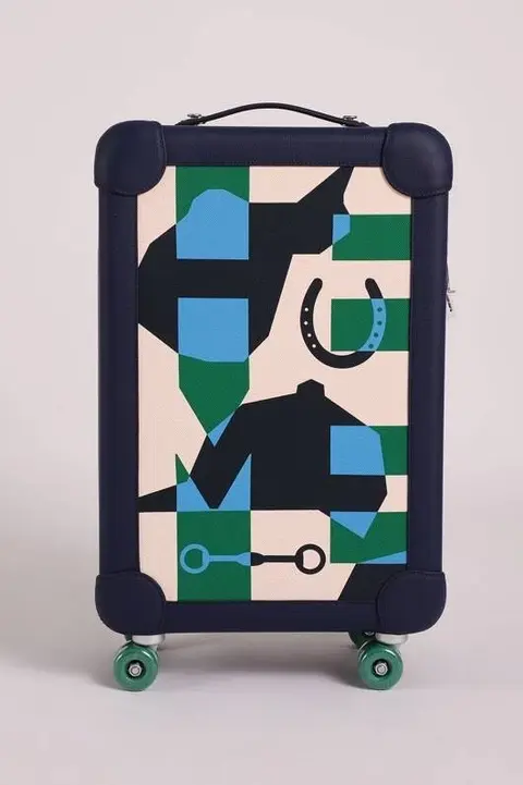 에르메스 에르메스 2025 R.M.S Cabin Suitcase 레터링 블루 컬러 기내용 캐리어 여행가방 명품 - 명품하우스