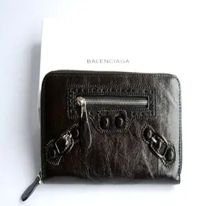 발렌시아가 Wallet 09002 Black 명품 - 명품하우스