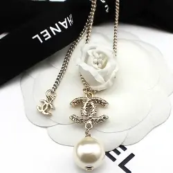 샤넬 샤넬 로고 알진주 목걸이 명품 - 명품하우스