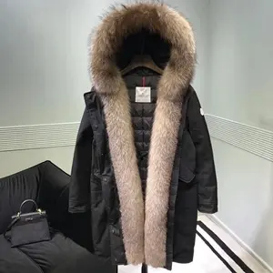몽클레어 몽클레어 패키로고 포켓 폭스퍼 롱패딩 17121430 명품 - 명품하우스