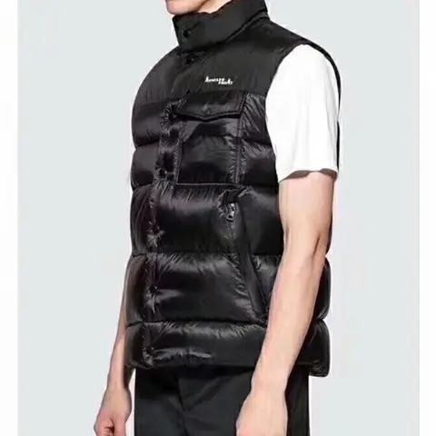 몽클레어 몽클레어 지니어스 abene 퀼팅 프린트 쉘 다운 질렛 패딩 명품 - 명품하우스