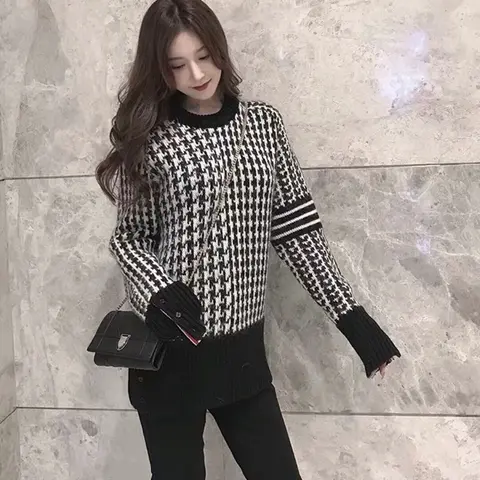 톰 브라운 톰브라운 배색 니트 18122033 명품 - 명품하우스