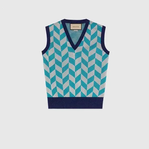 구찌 구찌 베스트 쉐브론 Chevron stitch lame jacquard 21051731 명품 - 명품하우스