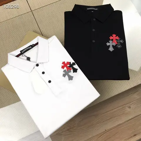 크롬하츠 크롬하츠 로고 패치 카라티셔츠 21071635 명품 - 명품하우스
