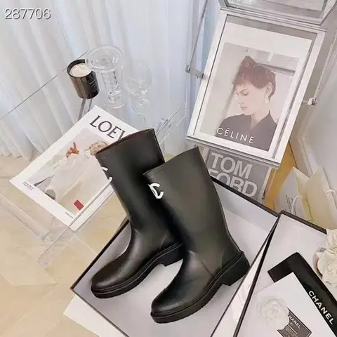 샤넬 샤넬 카우초크 러버 레인부츠 21122045 명품 - 명품하우스