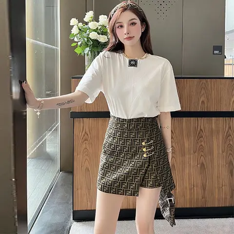 펜디 펜디 FF 로고 스커트 22021554 명품 - 명품하우스