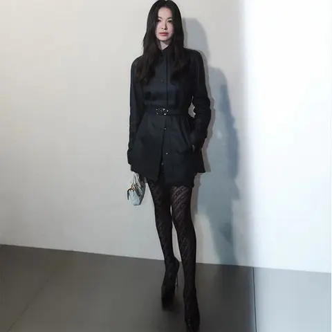 펜디 펜디 블랙 왁스 레더 자켓 트렌치 코트 22100849 명품 - 명품하우스
