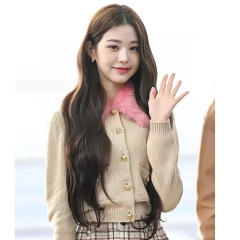 미우미우 미우미우 시어링 칼라 캐시미어 카디건 22111141 명품 - 명품하우스