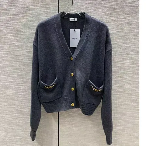 셀린느 셀린느 로고 양모 가디건 22121733 명품 - 명품하우스