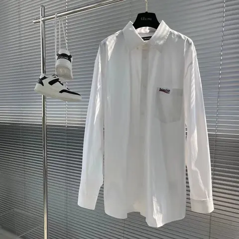 발렌시아가 발렌시아가 남/여 오버핏 로고 셔츠 23072430 명품 - 명품하우스