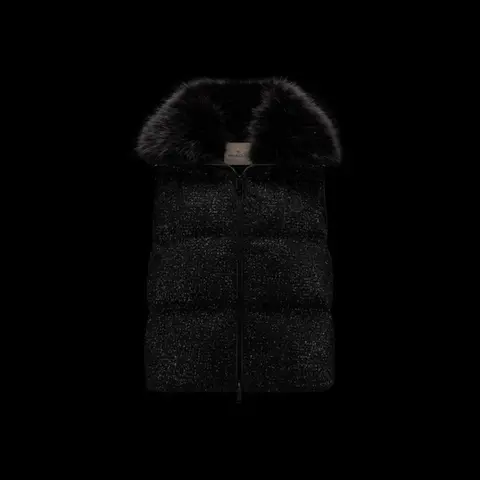 몽클레어 몽클레어 카레렛 메탈릭 트위드 여성 다운 베스트 1A00055 5964I999 명품 - 명품하우스