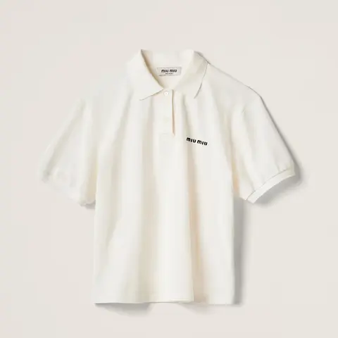 미우미우 미우미우 코튼 피케 폴로 셔츠 MJN535 14RW F0009 S OOO 명품 - 명품하우스