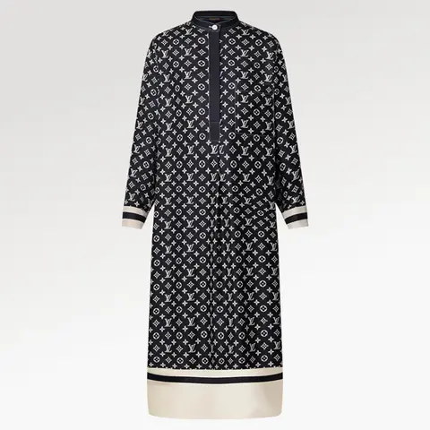 루이비통 루이비통 Stripe Accent Monogram Shirt Dress 1AB9AE 명품 - 명품하우스
