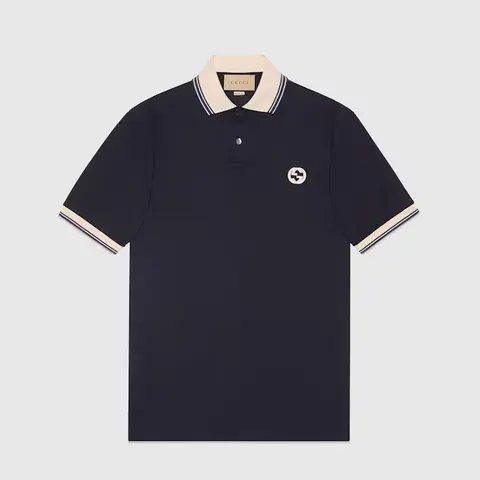 구찌 구찌 인터로킹 G 코튼 폴로 셔츠 768641 명품 - 명품하우스