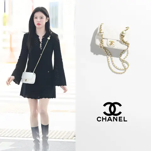 샤넬 샤넬 램스킨, 판타지 펄, 골드 메탈 미니 플랩 백 AS4868 B16574 94305 명품 - 명품하우스