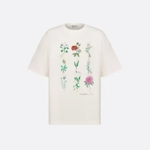 디올 디올 White Slub Cotton Jersey 493J671A0817 C089 명품 - 명품하우스