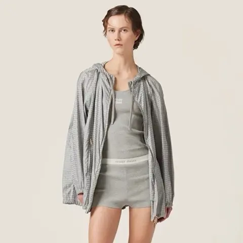 미우미우 미우미우 Technical fabric blouson jacket ML926 14UK F0024 S 231 명품 - 명품하우스