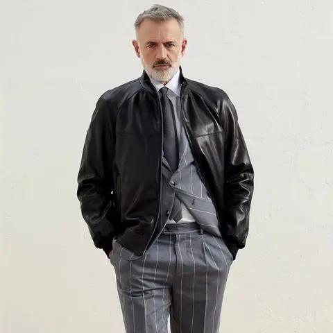 브루넬로 쿠치넬리 브루넬로 쿠치넬리 Bomber De Napa Con Mangas Raglán 명품 - 명품하우스