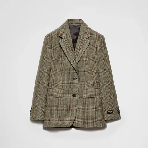 프라다 프라다 Single breasted Prince of Wales checked jacket P524OE 15EX F0161 S 232 명품 - 명품하우스