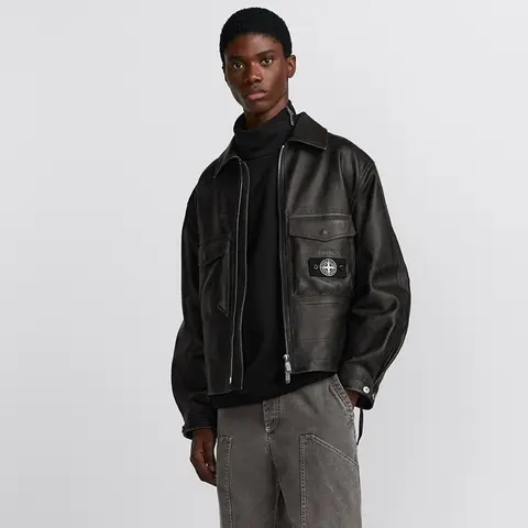 디올 디올 DIOR AND STONE ISLAND 재킷 블랙 나파 양가죽 493L419A0759 C989 명품 - 명품하우스