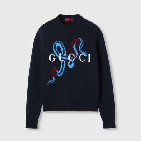 구찌 구찌 Wool cashmere sweater with intarsia 816151 XKELZ 4804 명품 - 명품하우스