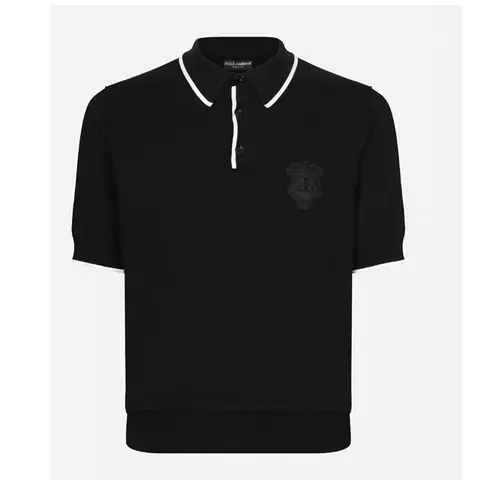 돌체앤가바나 돌체앤가바나 Logo Patch Polo Shirt GXZ45ZJBCE5 N0000 명품 - 명품하우스