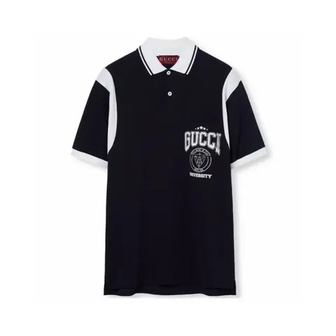 구찌 구찌 Cotton piquet polo shirt with print 811426 XJG2A 4027 명품 - 명품하우스