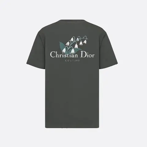 디올 디올 Christian Dior Couture 은방울꽃 티셔츠, 캐주얼 핏 593J672A0554 명품 - 명품하우스