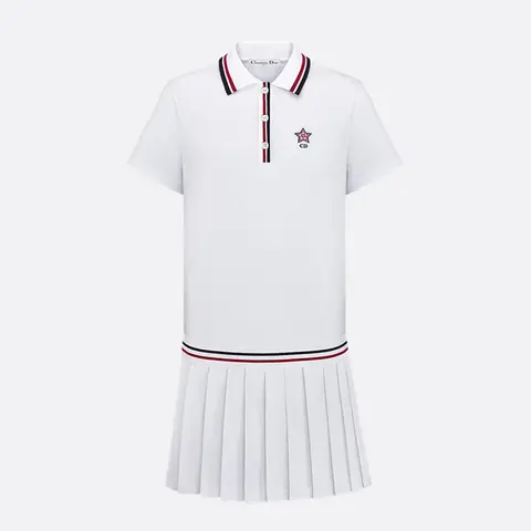 디올 디올 Dior Vibe 플리츠 쇼트 폴로 드레스 513R01A4200 X0878 명품 - 명품하우스