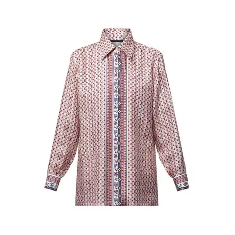 루이비통 루이비통 Scarf Print Silk Shirt 1AHHVQ 명품 - 명품하우스