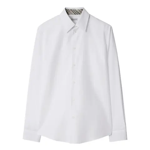 버버리 버버리 Check Cuff Stretch Cotton Poplin Shirt 25072830 명품 - 명품하우스