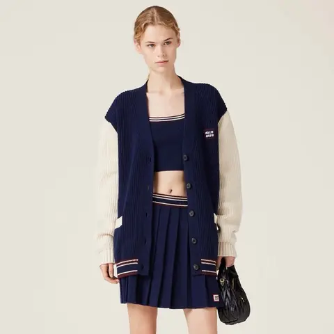 미우미우 미우미우 울 캐시미어 가디건 Wool and cashmere cardigan MMF933 1582 명품 - 명품하우스