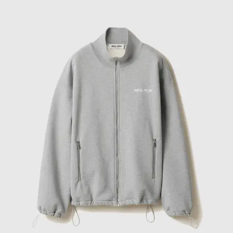 미우미우 미우미우 Cotton fleece zipper sweatshirt MJL042 13UK F0031 S OOO 명품 - 명품하우스