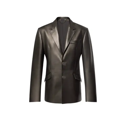 루이비통 루이비통 Leather Single Breasted Jacket 1AHBX4 명품 - 명품하우스