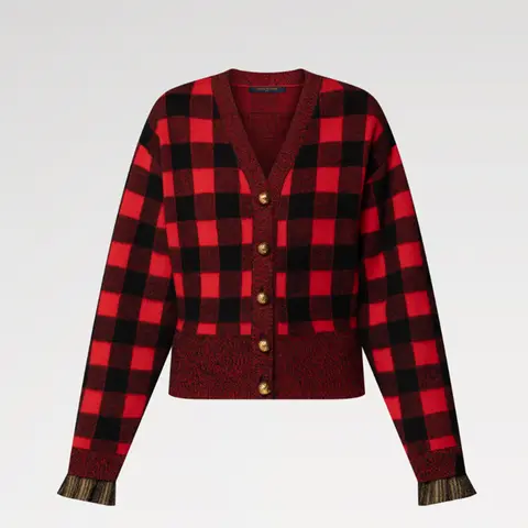 루이비통 루이비통 Graphic Check Knit Cardigan 1AIRDN 명품 - 명품하우스