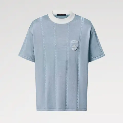 루이비통 루이비통 Silk Cotton Short Sleeved Crewneck 1AIJYJ 명품 - 명품하우스