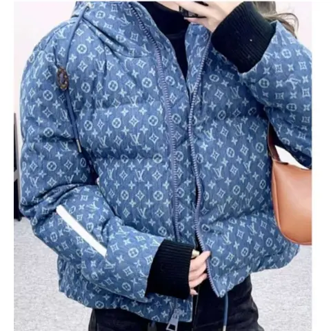 루이비통 루이비통 Denim Effect Monogram Ski Jacket 명품 - 명품하우스