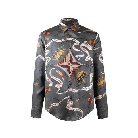루이비통 루이비통 Printed Silk Shirt Printed Silk Shirt 명품 - 명품하우스