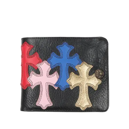 크롬하츠 크롬하츠 Leather Cross Bifold Wallet 명품 - 명품하우스
