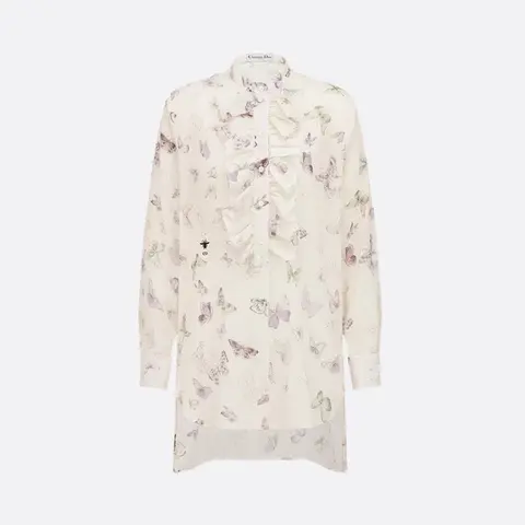 디올 디올 Blouse with Ruffled Neckline 611B67A3C19 X1846 명품 - 명품하우스