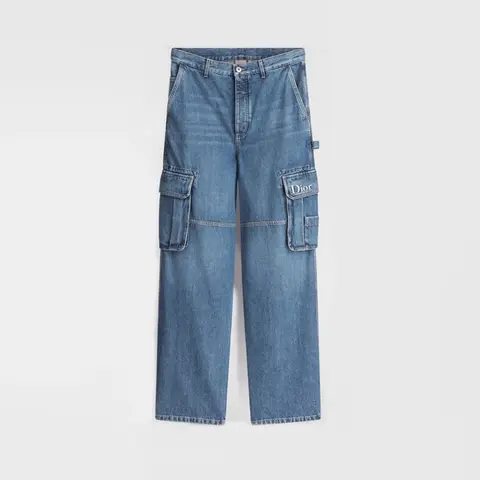 디올 디올 Blue Cotton Twill Cargo Jeans 683D182B3062 C530 명품 - 명품하우스