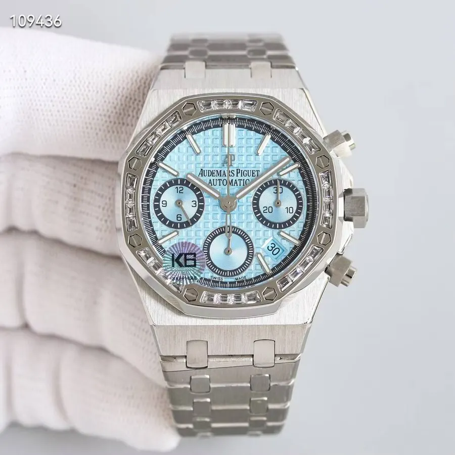 오데마피게 Royal Oak Chronograph 티파니컬러 큐빅 시계 명품 | 명품하우스