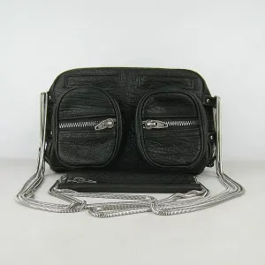 Alexanderwang 63471 알렉산더왕 램스킨 chain zip 블랙 명품 | 명품하우스