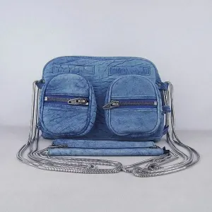 Alexanderwang 63471 알렉산더왕 chain zip 데님블루 명품 | 명품하우스
